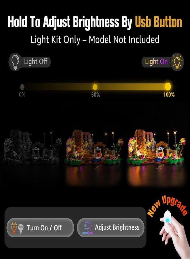 BrickSoul Light Up Kit Compatible with Lego Willy Wonka and The Chocolate Factory 21360 Building Set, Upgrade Wired Dimmable Lighting Accessories for Lego Fans, Not Included 21360 Model - Image 3